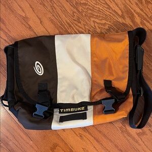 Timbuk2 Men's Black, White, and Orange Messenger Bag